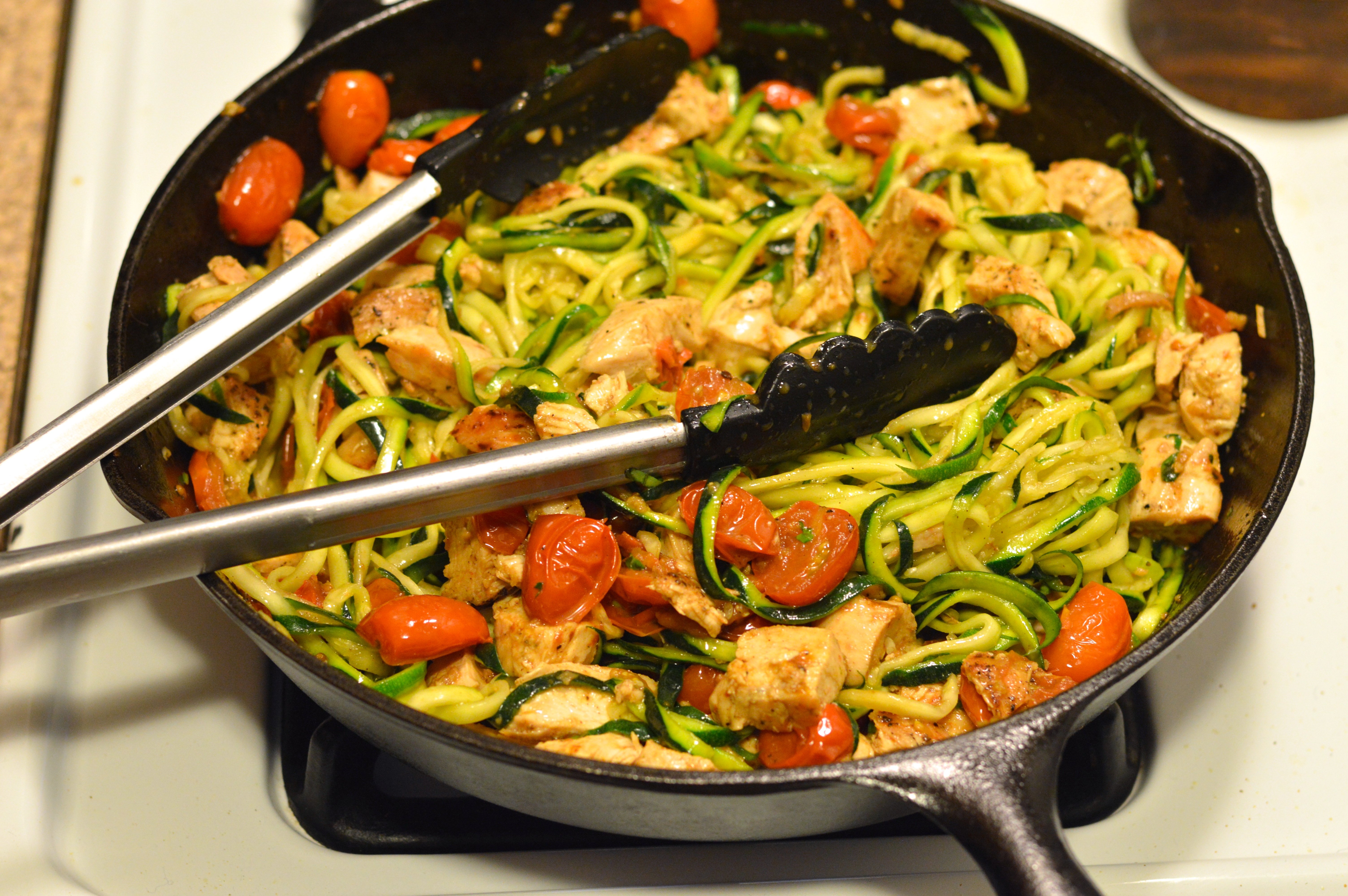 Recette Pates Au Poulet Et Aux Courgettes