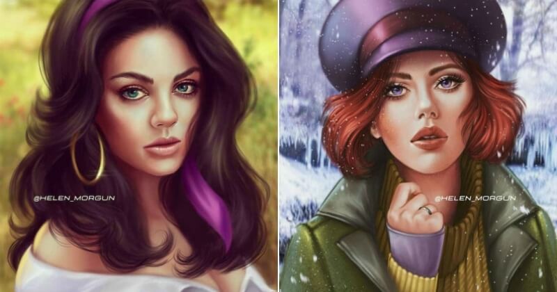 Cette artiste imagine les héroïnes Disney incarnées par des stars de cinéma
