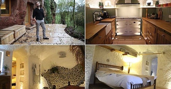 Il crée une maison moderne et tout confort... dans une grotte vieille de 250 millions d'années !