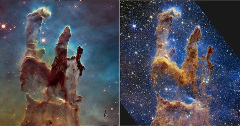 « Les Piliers de la création » capturés par le télescope James Webb et l'image est fantastique
