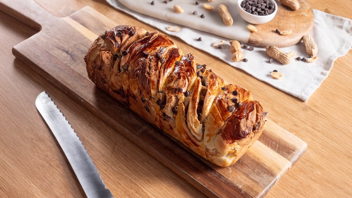 Babka cacahuète et pépites de chocolat