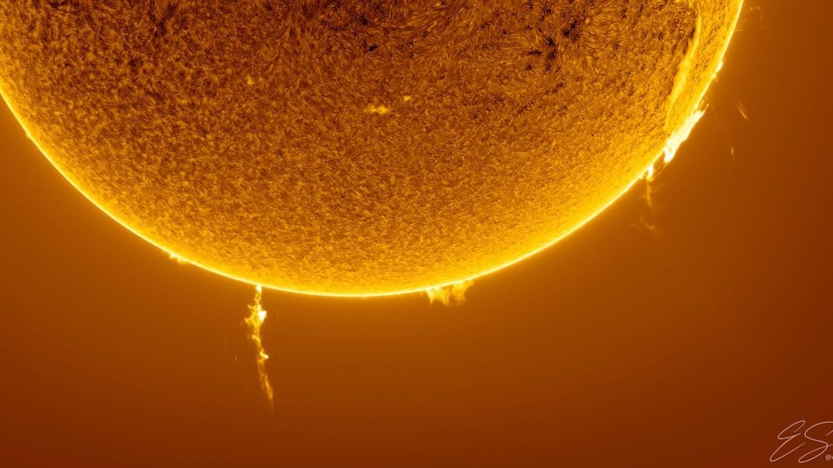 Il immortalise une gigantesque éruption solaire sur une photo rare et sublime