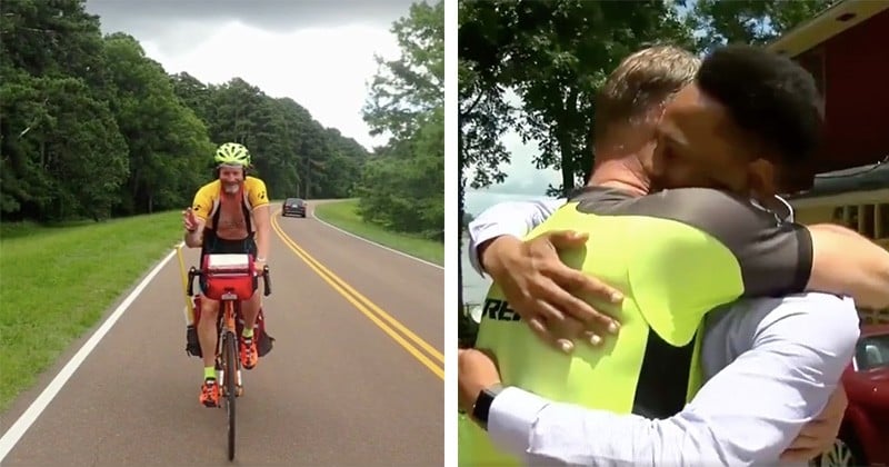 Un père parcourt près de 4000 km à vélo pour écouter une dernière fois battre le coeur greffé de sa fille !