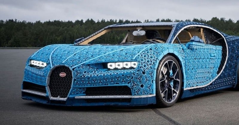 LEGO réalise une Bugatti Chiron grandeur nature avec 1 million de pièces