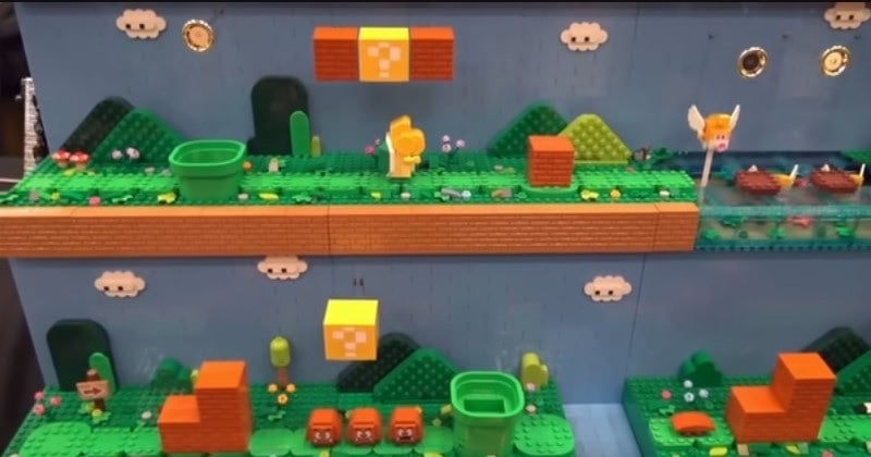 Ce passionné a construit un décor de Super Mario Bros avec 12 000 LEGO et 14 moteurs