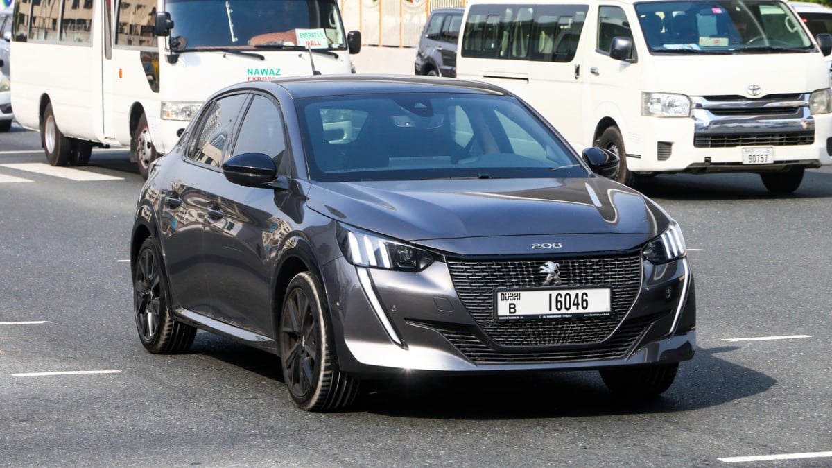 Une Peugeot 208