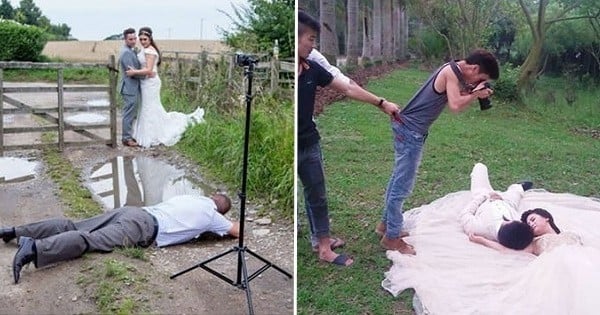 	Ils font TOUT pour ne pas rater les photos de mariage : 20 photographes de l'extrême que vous voudriez embaucher de suite pour le vôtre