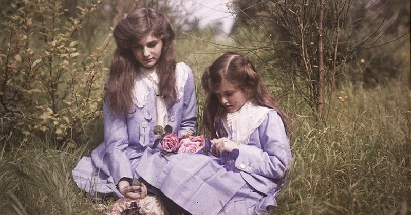 Au début du XXè siècle, les premières photos en couleur faisaient leur apparition pour plus de réalisme... Et c'est impressionnant !