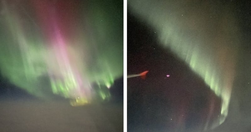 Un pilote d'avion fait demi-tour en plein vol pour que ses passagers puissent admirer des aurores boréales