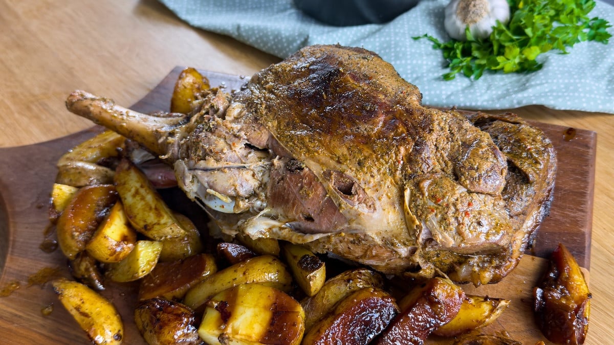 Gigot d'agneau aux épices