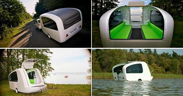 Découvrez le Sealander, l'incroyable camping-car qui se transforme en bateau !