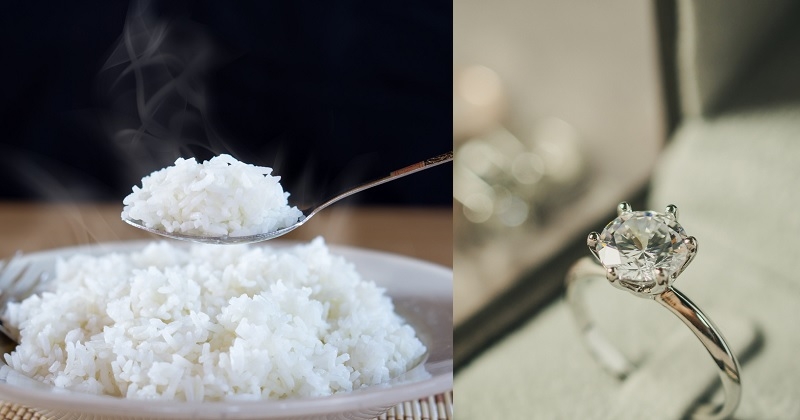 Elle avale sa bague de fiançailles cachée dans le plat de riz lors d'un repas de famille
