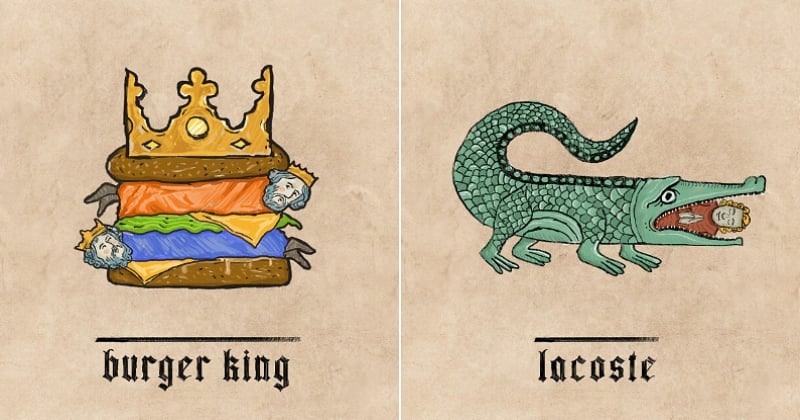 Ce graphiste de talent imagine à quoi ressembleraient 10 logos célèbres au Moyen-Âge