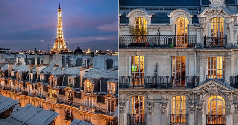 Découvrez le charme incroyable de Paris à travers ses toits, ses appartements haussmanniens et ses monuments