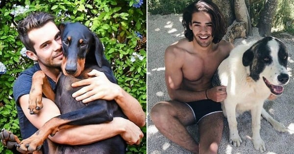 20 hommes à croquer, photographiés en compagnie de leur chien. Le combo dont vous n'allez pas vous remettre !