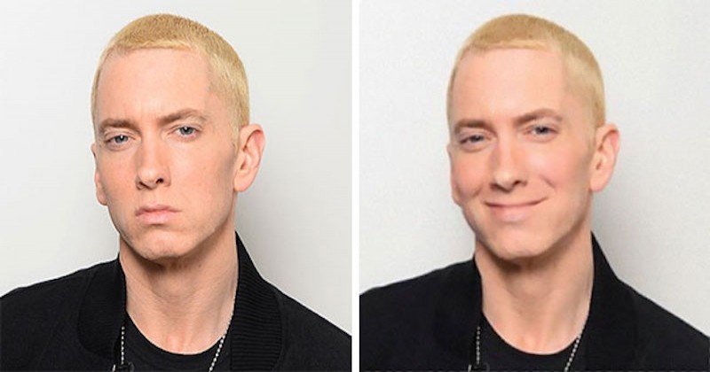 Un as de Photoshop s'amuse à « rendre le sourire » à Eminem
