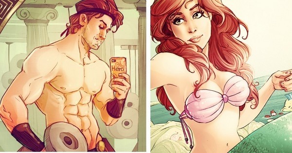 Chaussures, vacances, muscu, bisous et autres délires : les personnages Disney sont comme tout le monde sur Instagram !