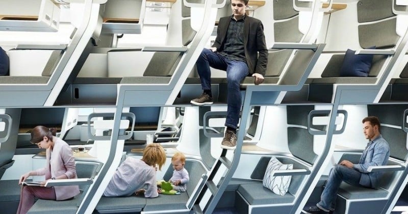 Grâce à ce siège d'avion, tous les passagers pourraient bientôt avoir la possibilité de s'allonger