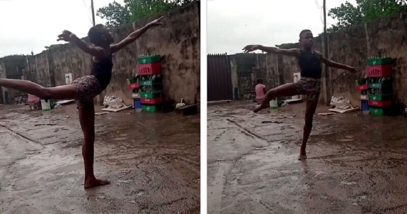 Un jeune nigerian danse sous la pluie et obtient une bourse d'une prestigieuse école de danse de New York