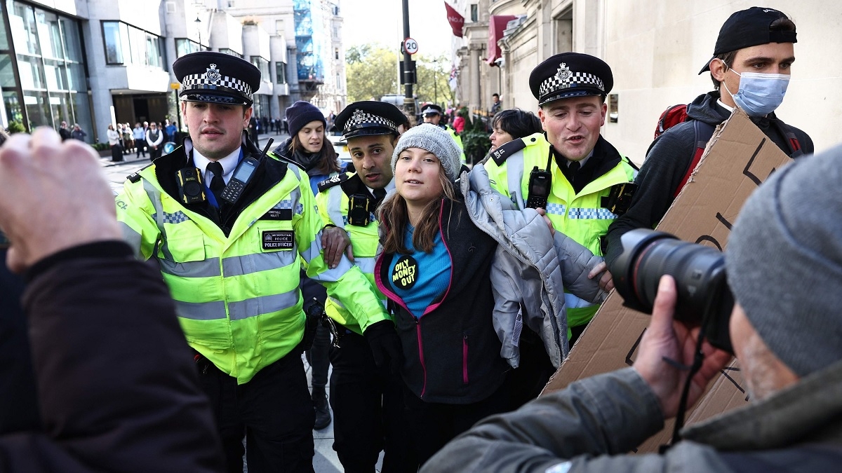 Greta Thunberg a été arrêtée à Londres lors d'une manifestation