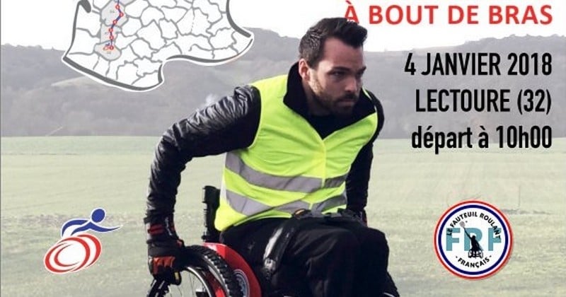 Ce jeune entrepreneur s'apprête à parcourir 710 kilomètres... en fauteuil roulant pour récolter 500 000 euros pour sauver son entreprise