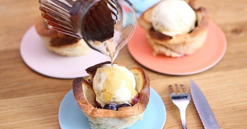 Le Cup Pain Perdu aux fruits rouge et au sirop d'érable, une recette ludique et gourmande !