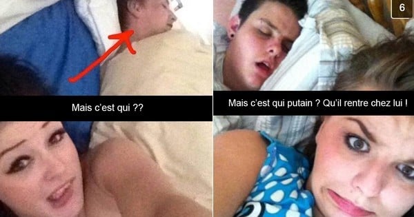 17 personnes qui se réveillent à côté d'un inconnu : découvrez ces snapchats « de la honte »