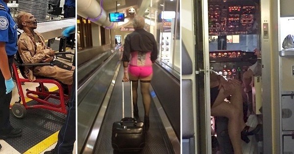 Ces 20 scènes étranges et franchement cheloues vues dans les aéroports : quelqu'un peut expliquer la 13 ?
