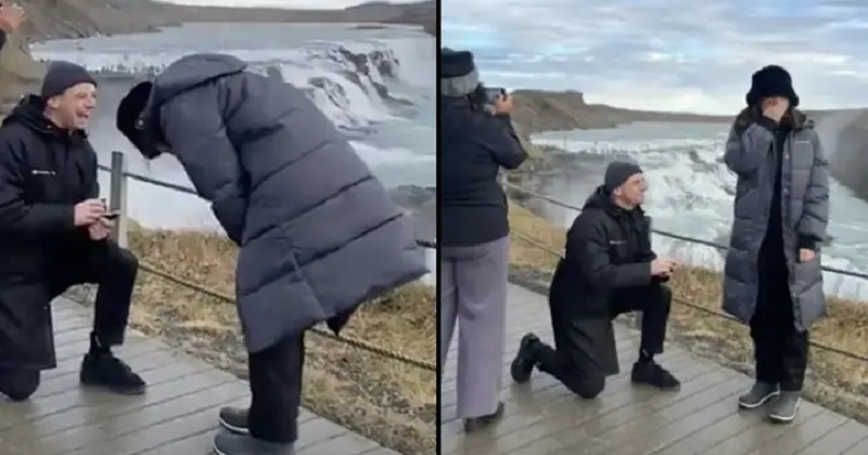 Une touriste ruine la demande en mariage d'un couple et déclenche la colère des internautes