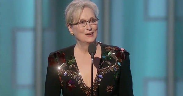 Golden Globes : Meryl Streep dénonce le comportement « dangereux, irrespectueux et humiliant » du futur président des États-Unis, Donald Trump, dans un discours vibrant