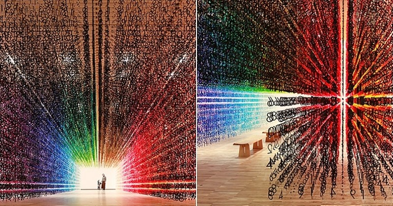 Cette immense installation artistique immersive et colorée va vous faire voyager dans le temps 