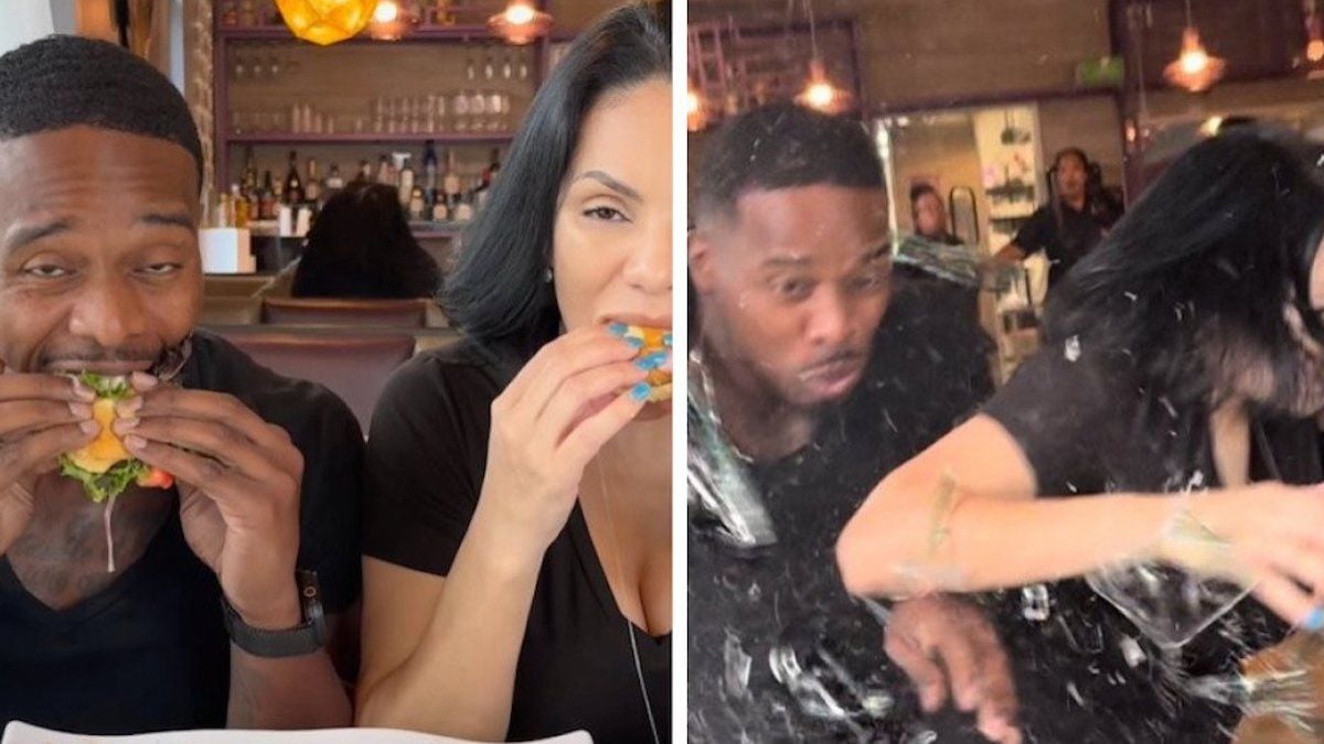 Deux influenceurs percutés par une voiture en pleine dégustation au restaurant, la vidéo choque les internautes