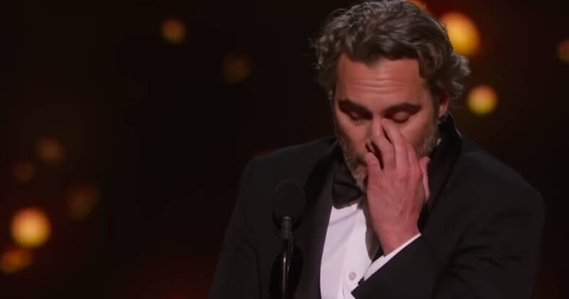 Oscars 2020 : le discours émouvant et engagé de Joaquin Phoenix, sacré meilleur acteur pour « Joker »