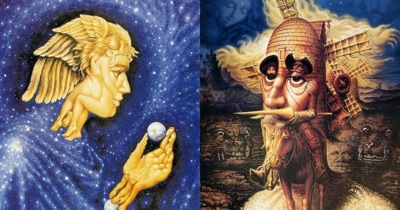 30 oeuvres surréalistes d'Octavio Ocampo, l'artiste qui raffole des illusions d'optique