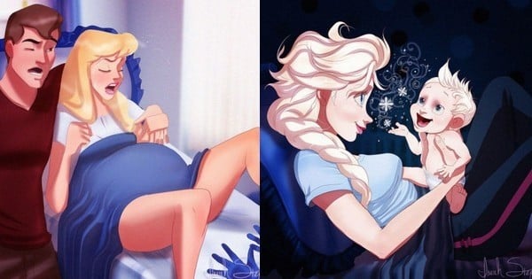 Voici à quoi ressembleraient les princesses Disney en post-partum - Elle