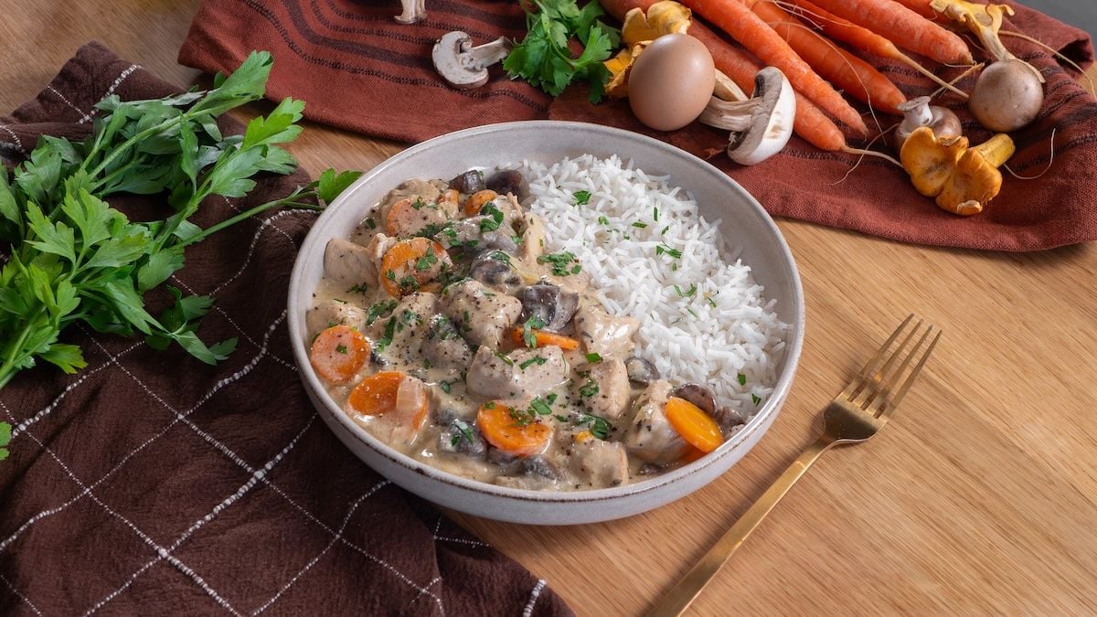 Blanquette de poulet à la crème