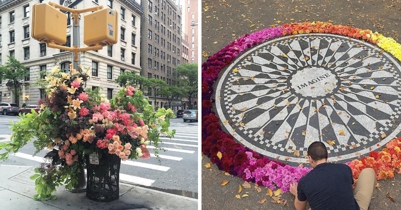 Le Banksy des fleurs est Américain et il est bien décidé à rendre les rues de New York plus joyeuses !