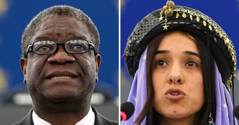 Le gynécologue Denis Mukwege et l'ex-esclave de l'État islamique, Nadia Murat, récompensés du prix Nobel de la paix	