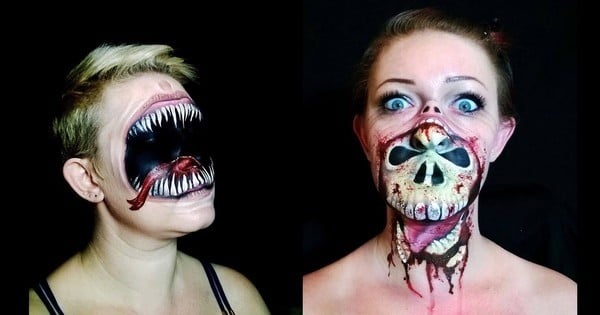 Cette artiste fait sans aucun doute les maquillages les plus effrayants pour Halloween ! Hallucinant !