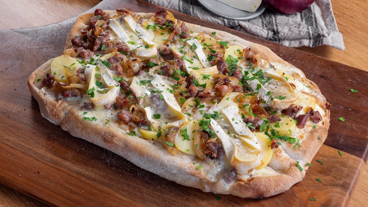 Pinsa façon tartiflette