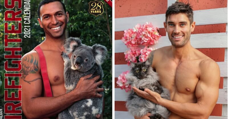 Pour leur calendrier 2021, les pompiers australiens posent de nouveau avec des animaux pour la bonne cause