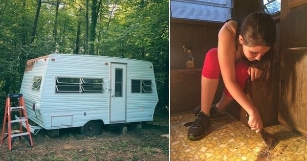 À 14 ans seulement, elle transforme de ses propres mains un vieux camping-car en un « glamping-car »  flamboyant ! Chapeau mademoiselle !
