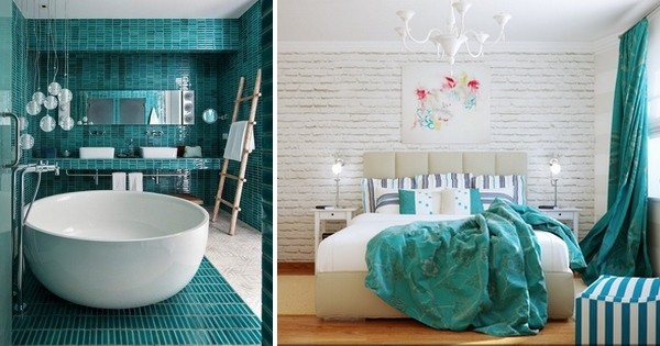 Laissez-vous tenter par la couleur turquoise, LA teinte de la rentrée ! Voici 20 utilisations qui vont  vous inspirer