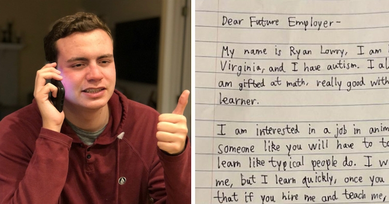 La lettre de motivation de ce jeune homme souffrant d'autisme cartonne sur LinkedIn