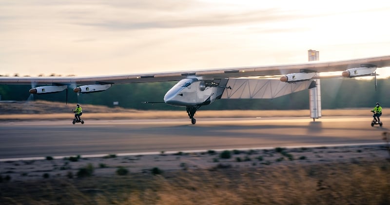 Une entreprise développe un avion solaire capable de voler pendant 90 jours sans se poser