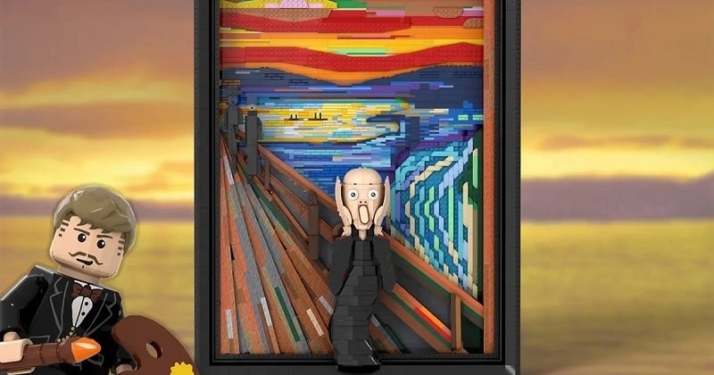 Un fan réalise lui-même sa propre version du « Cri » de Edvard Munch tout en LEGO