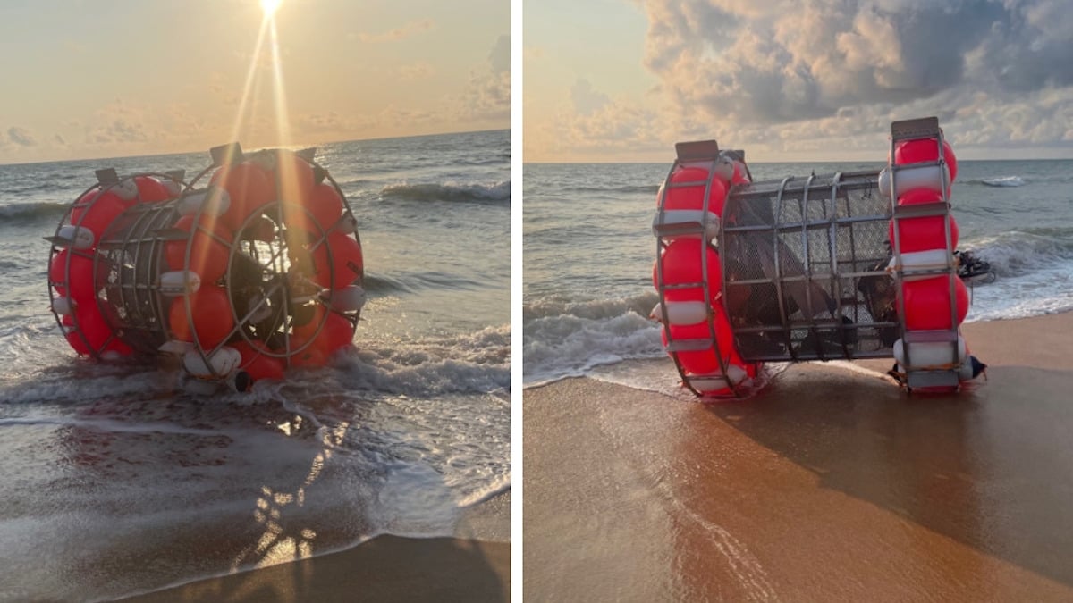 Un Américain tente de traverser l'océan Atlantique à bord d'une roue de hamster géante
