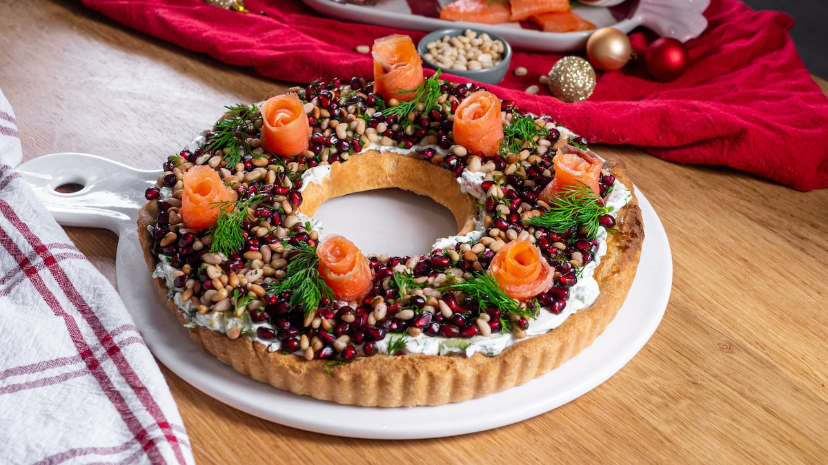 Tarte couronne au fromage frais