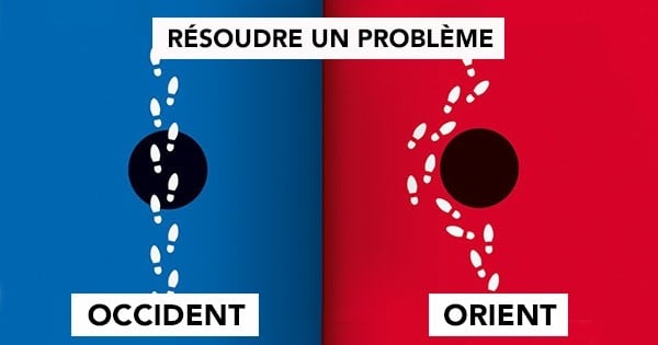 10 différences majeures entre l'Orient et l'Occident, illustrées avec beaucoup d'humour