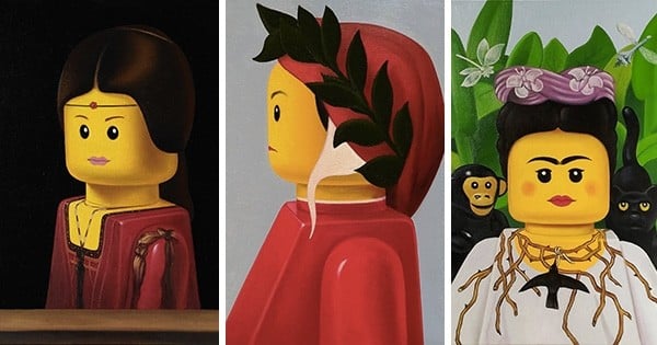 Des chefs-d'œuvre de la peinture en LEGO ? C'est l'idée brillante de cet artiste italien : vous allez adorer !